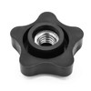 Wulankd 5 Pack Black 5/16"-18 Female Threaded 5 Star Shaped