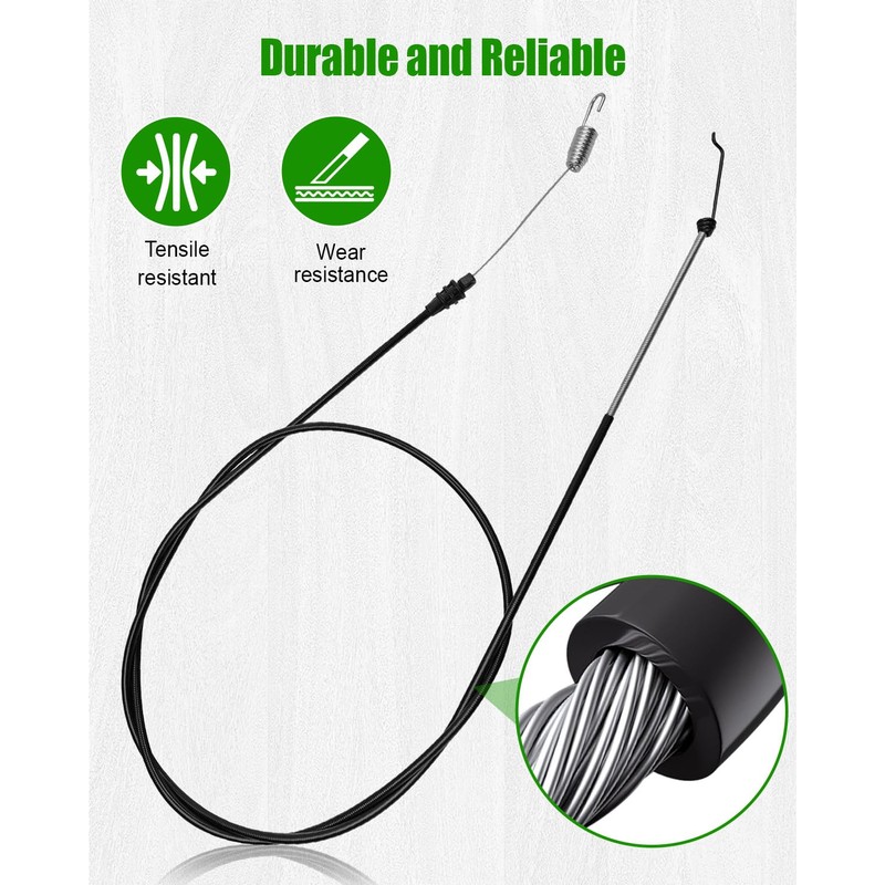 QAGGUM Drive Cable Fit for Exmark Toro ECX180CKA30000 ECS180CKA30000 ECX200CKC3000