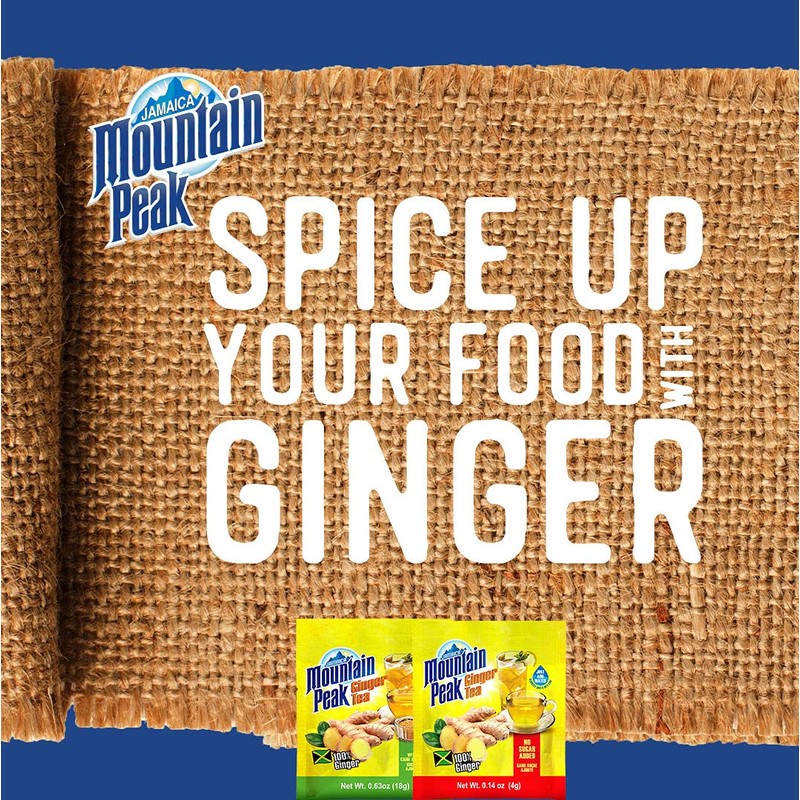 Jamaica Mountain Peak Original Ginger Tea, Sweetened,1.98 Ounce (Pack of