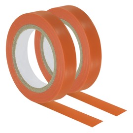 PATIKIL 32.8Ft Grip Finishing Tape, 2 Pack PVC Racquet Finishing Tapes Racket Accessories Sticky Seal for Tennis Badminton, Orange