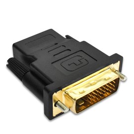 luoshaPUCY DVI to HDMI Adapter, HDMI Female to DVI Male (24+1) HDMI to DVI Adapter 1080p - Black