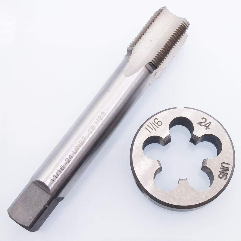 HSS 11/16-24 UNEF Tap and 11/16-24 UNS Die Right Hand