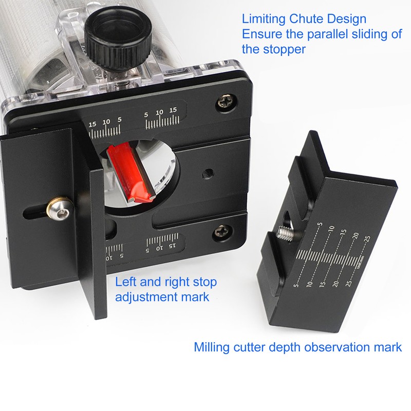 2 in 1 Connector Trimmer Bracket Woodworking Router Slotter Bracket