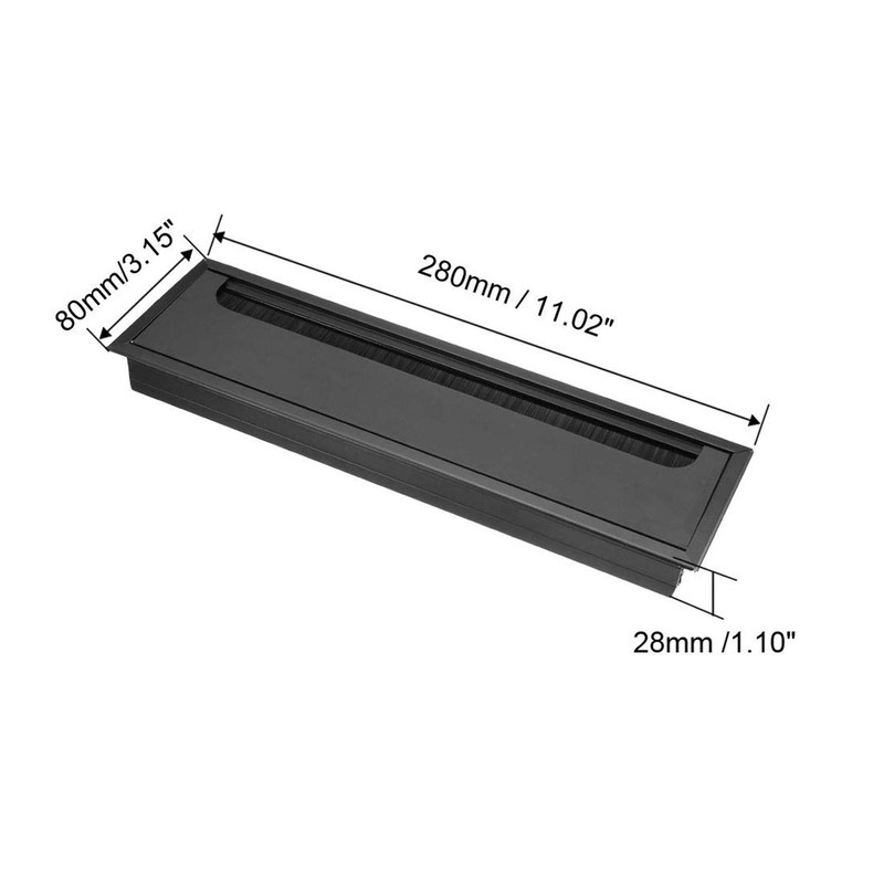 XMHF Aluminum Alloy Rectangle Wire Cable Grommet Hole Cover Cable