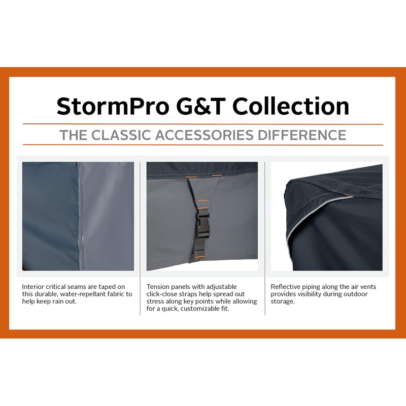 Classic Accessories StormPro Waterproof Heavy-Duty 4 Ft Log Rack Cover