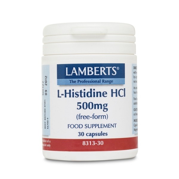 Lamberts L-Histidine HCI 500 mg 30 Capsules