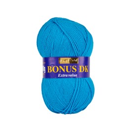 Hayfield Bonus DK Double Knitting Yarn, Neon Blue (553), 100g by Sirdar