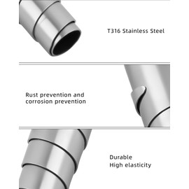 Gareschten Replacement Spring Set of 4 for Secateurs, Replacement Spring for Secateurs, 6 cm Volute Pruner Springs, General Type Replacement Springs, Vine Shear Springs, Stainless Steel, Replacement