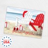 Masterpiece Beach Chairs Cards / 16 Warmest Wishes Coastal Holiday