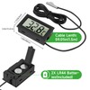 DearCal Digital Fridge Freezer thermometer with LCD Display,Home Temperature Monitor