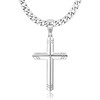 FIOROYAL 925 Sterling Silver Cross Chain Men's Necklace for Men