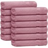 Casabella 12 Pack Flannel Face Cloth - 100% Cotton Face