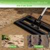 Lawn Leveling Rake 17"x10" for Soil, Gravel Leveling Tool Heavy