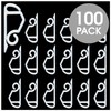 Hang Ups 100 Clear Plastic Gutter Hooks Outdoor Light Hooks