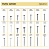 AERZETIX - C68217 Set of 100 Self-Tapping Wood Screws Diameter