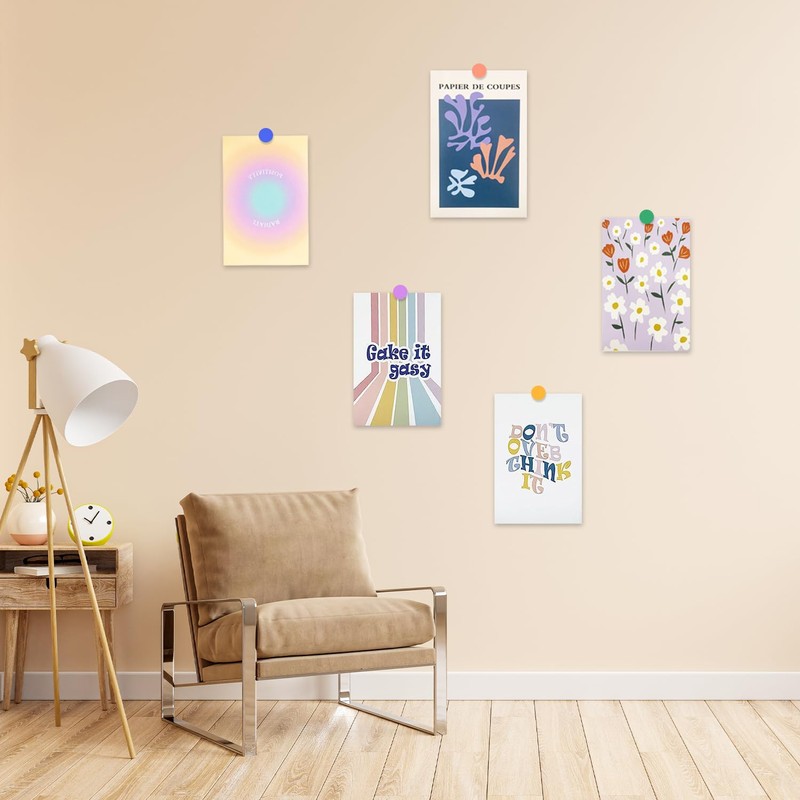 GVSAVY 50 Wall Collage Posters, Retro Photo Collection, Boho Wallpaper,