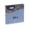 VEPATIM 80 Servietten 33 x 33 cm 1/4-Falz 3-lagig blau