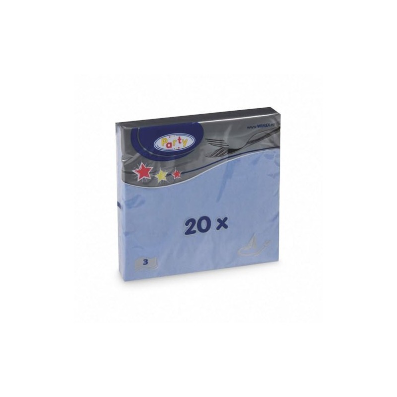 VEPATIM 80 Servietten 33 x 33 cm 1/4-Falz 3-lagig blau