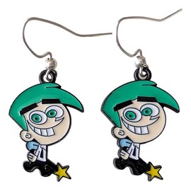 Classic Cartoon God Fairy Character Charm French Wire Earrings