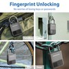 Fingerprint Padlock, (Gray) 3.9 55