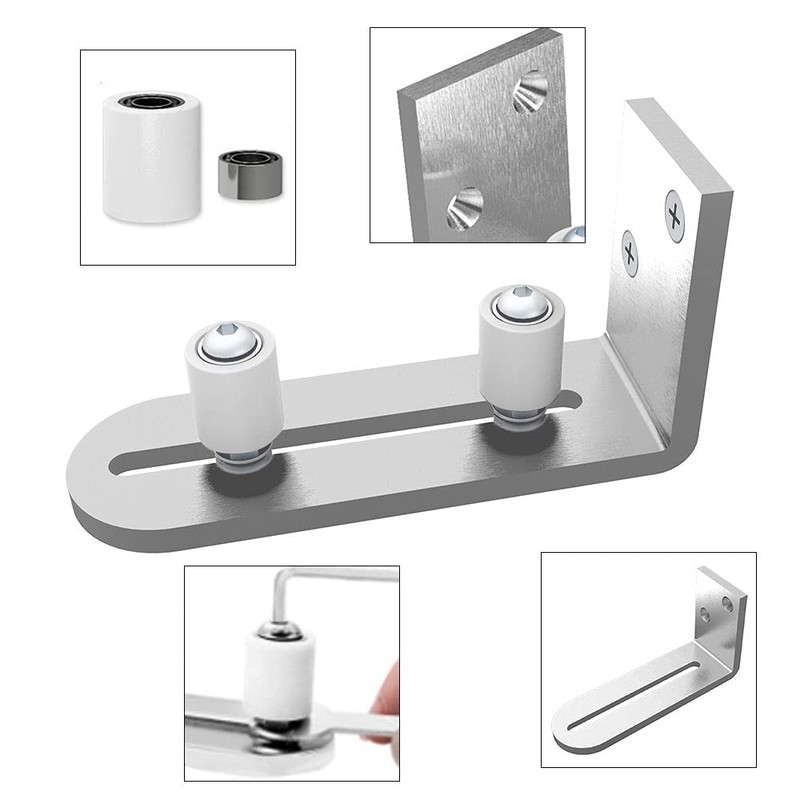 CCJH Stainless Steel Adjustable Lower Sliding Door Guide