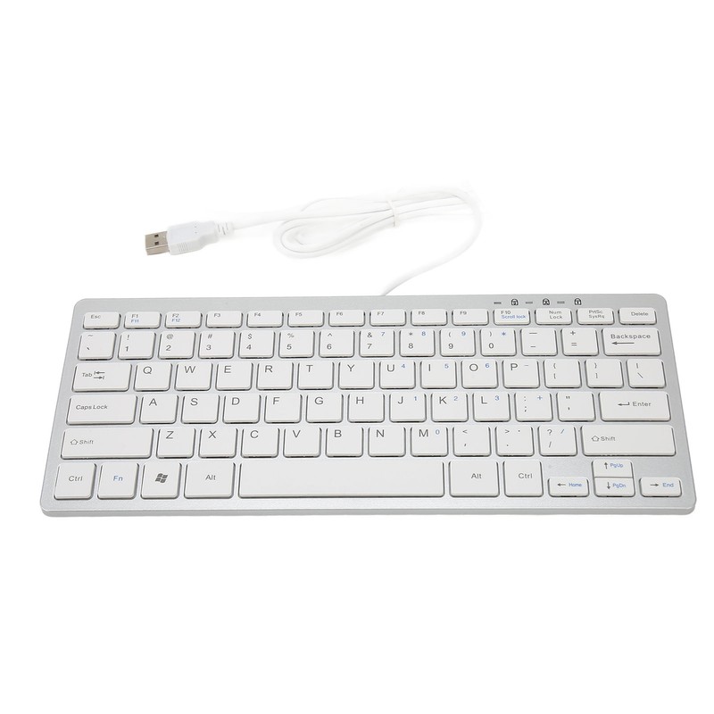 USB Wired Keyboard 78 Scissor Keys 13 Shortcut LED Indicator