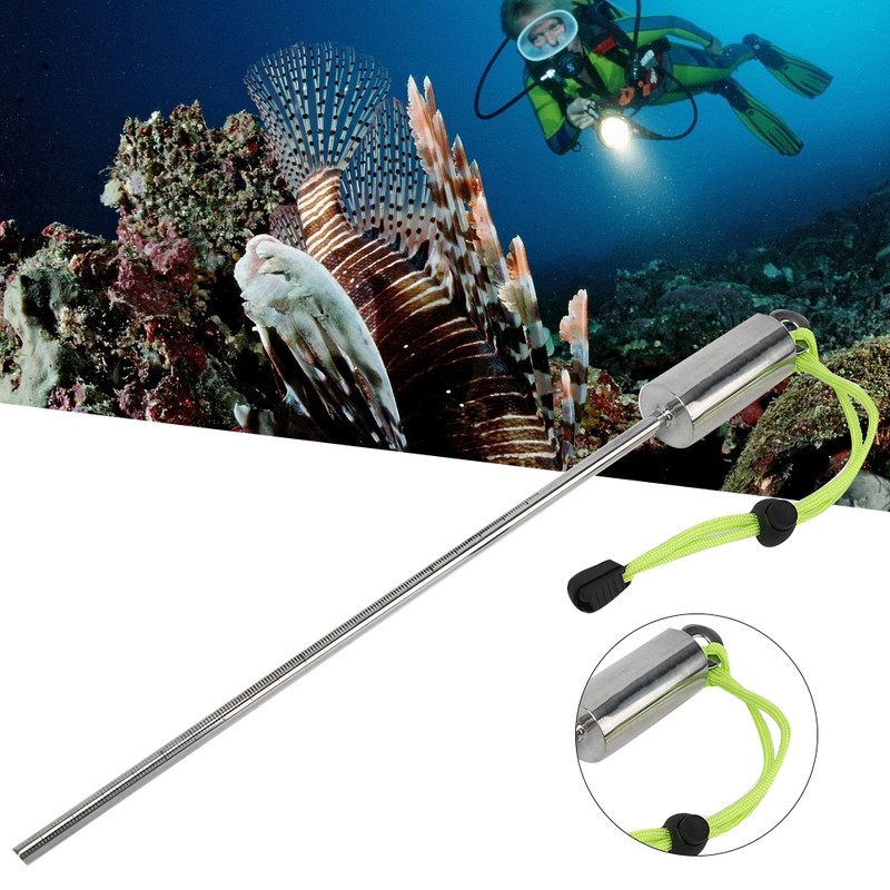 KEEPdiving Stainless Steel 30cm Diving Lobster Stick Pointer Underwater Shaker