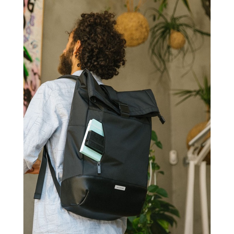 Moleskine Metro Rolltop Backpack, Black