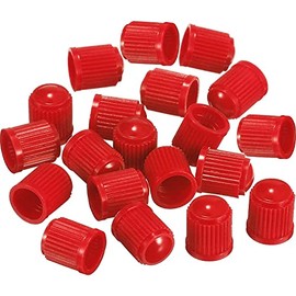 MEISO 20 Unidades plástico Rojo de Alta presión Tapones de vástago de válvula de neumático de，Tapas universales para válvulas de neumáticos de Coche, 