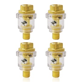 ZeroNine Mini Oil Lubricator Compressed Air Oiler 1/4 Inch 4 Pieces Oil Evaporator Mist Oiler Inline Compressor Air Tool Air Compressor Pipes Air Compressor Pipe Tool Compressed Air Accessories