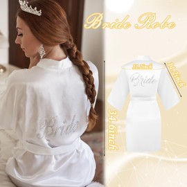 Bridal Shower Gift: Bride Slippers, Robe, Hair Clip & Letter B