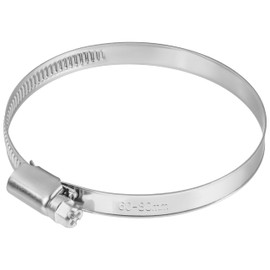 Hose Clamps 60-80 mm, Pack of 25, Stainless Steel W2, 9 mm Wide, Pipe Clamps with Worm Drive, Rustproof, Adjustable, Worm Thread Clamps for Hose, Pipe, Plumbing, Ventilation, Mounting