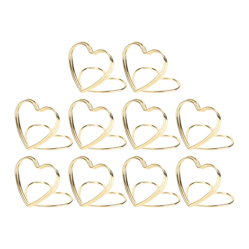 50Pcs Place Card Holder Heart Shape Cute Colorfast Table Card