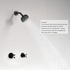 BEIYI 2 Handle Shower Faucet and 5 Mode Shower Head,