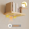 Floating Shelf Bracket 10Inch, 8Pack Gold Shelf Brackets Bathroom Shelf