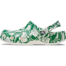 Crocs Unisex Adult Classic Duke Print Clog K GIv Classic Duke Print Clog K GIv, Green Ivy, 3 Little Kid