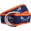 Navy Lacrosse D-Ring Belt Brass D-Ring 32 Royal Blue