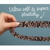 MyfavoriteK Stylish Scrunchie Lanyard for ID Badges Cute Neck Stretchy