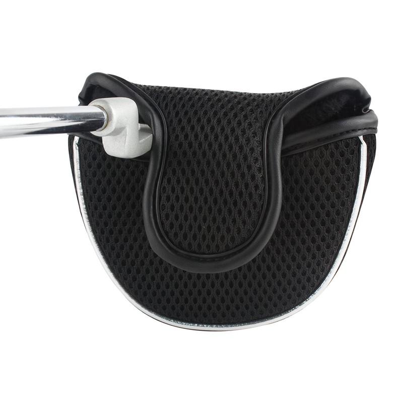Andux Golf Putter Cover Half Round Mesh Putter Head Cover