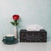 CVHOMEDECO. Primitives Rectangular Tissue Box Cover Rustic Bless Cardboard Tissue