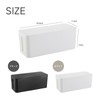 DIZLAS Cable Storage Outlet Box Power Strip Wire Storage Case