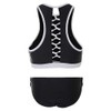 La-V Girls' Two-Piece Sports Bikini, black