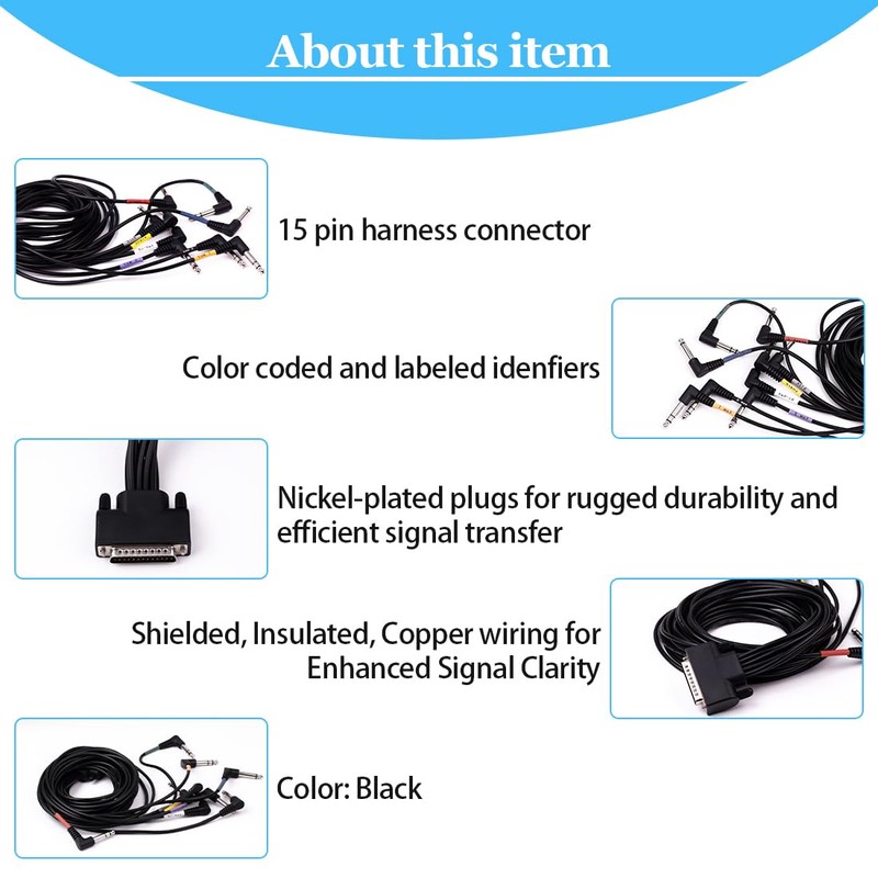 gtpartes Cable Harness Snake Loom for Alesis Drum Module Surge