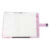 A5 Note Book PU Leather Cover Password Lock Notepad Diary