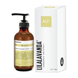 LilaLavanda – ALF Aceite Limpiador Facial – 118 ml | Oil cleanser de uso diario – jojoba, argán, arroz y coco – sin sulfatos ni jabones abrasivos – no comedogénico