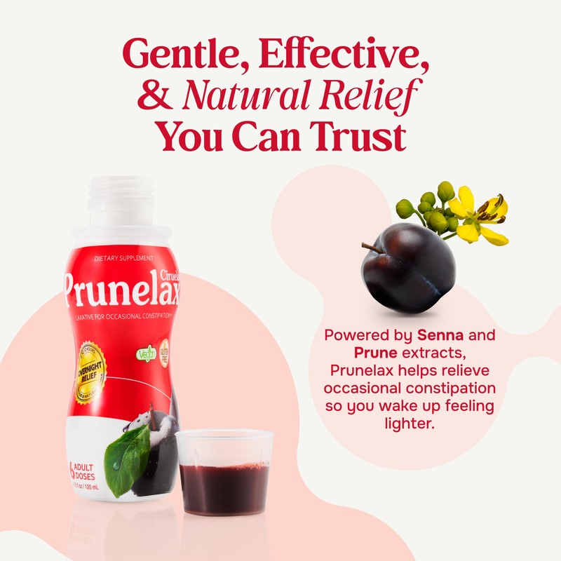 Prunelax Ciruelax Regular Strength Liquid Laxative - Gentle Relief for