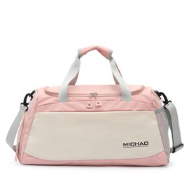 Women's Swimming Bag, Gym Bag, Large Sports Bag, Women's Sports Bag, Travel Bag, Sports Bag, Fitness Bag, 52 x 24 x 27, Weekend, Hospital Stay, XL, pink, Wet and dry gym bag that can be hung in the