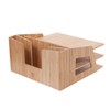 MobileVision Bamboo Paper Tray Office Organizer for Files, Documents, Letter