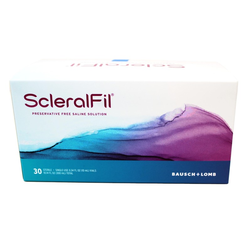 ScleralFil Preservative Free Saline Solution, 0.34 Fl Oz Vials, 30