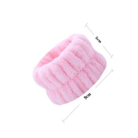 WEIAIGI Headband for Washing Face - Ultra-Fine Fiber Wrist Towels for Washing Face, Pink Stuff for Girls, Super Strong Water Absorption, 20% Faster Drying (Grey 4PCS)